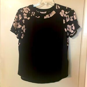 Black Floral Women's Top
